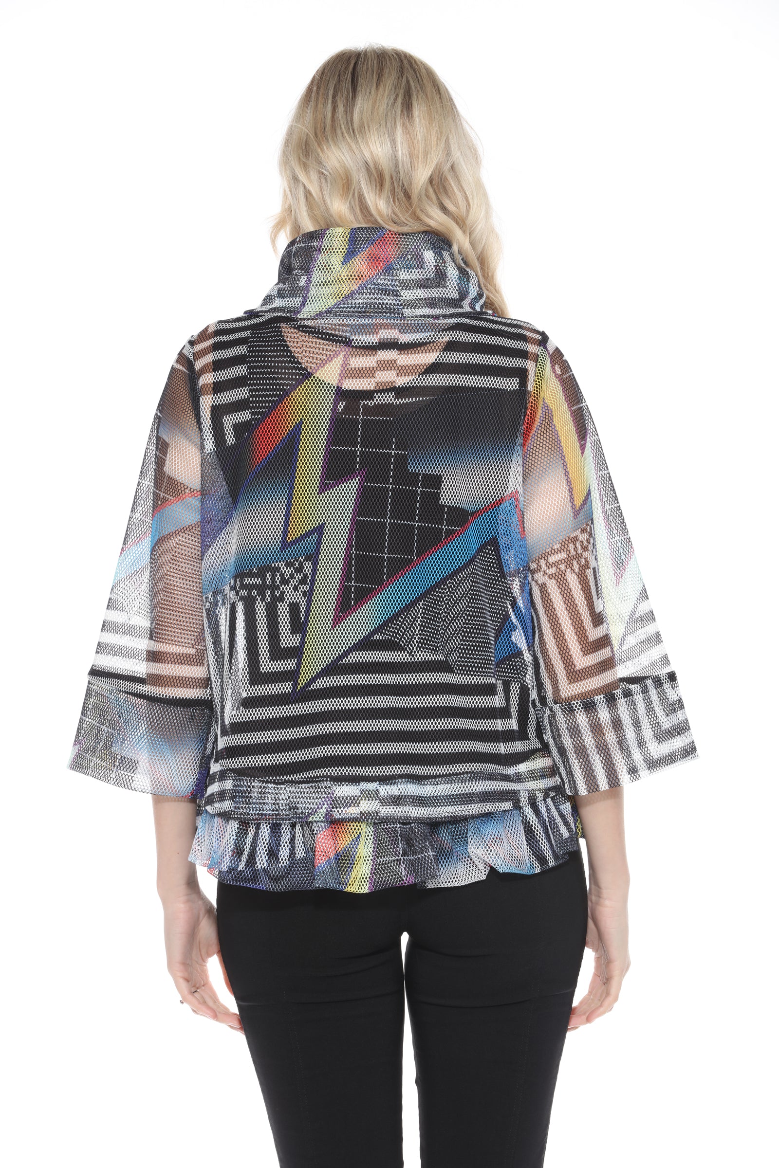 Mesh Zip Jacket - Retro Strike - CARINE