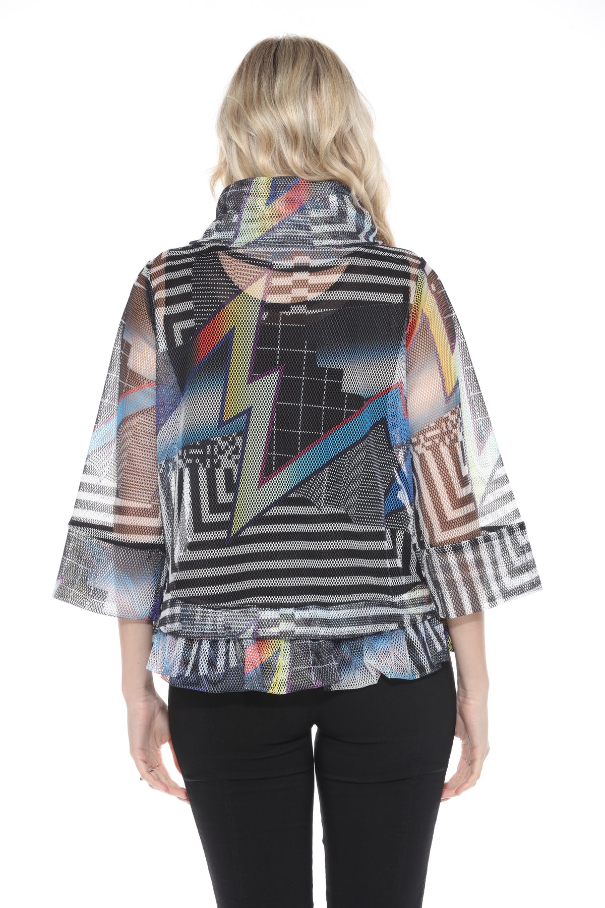 Mesh Zip Jacket - Retro Strike - CARINE