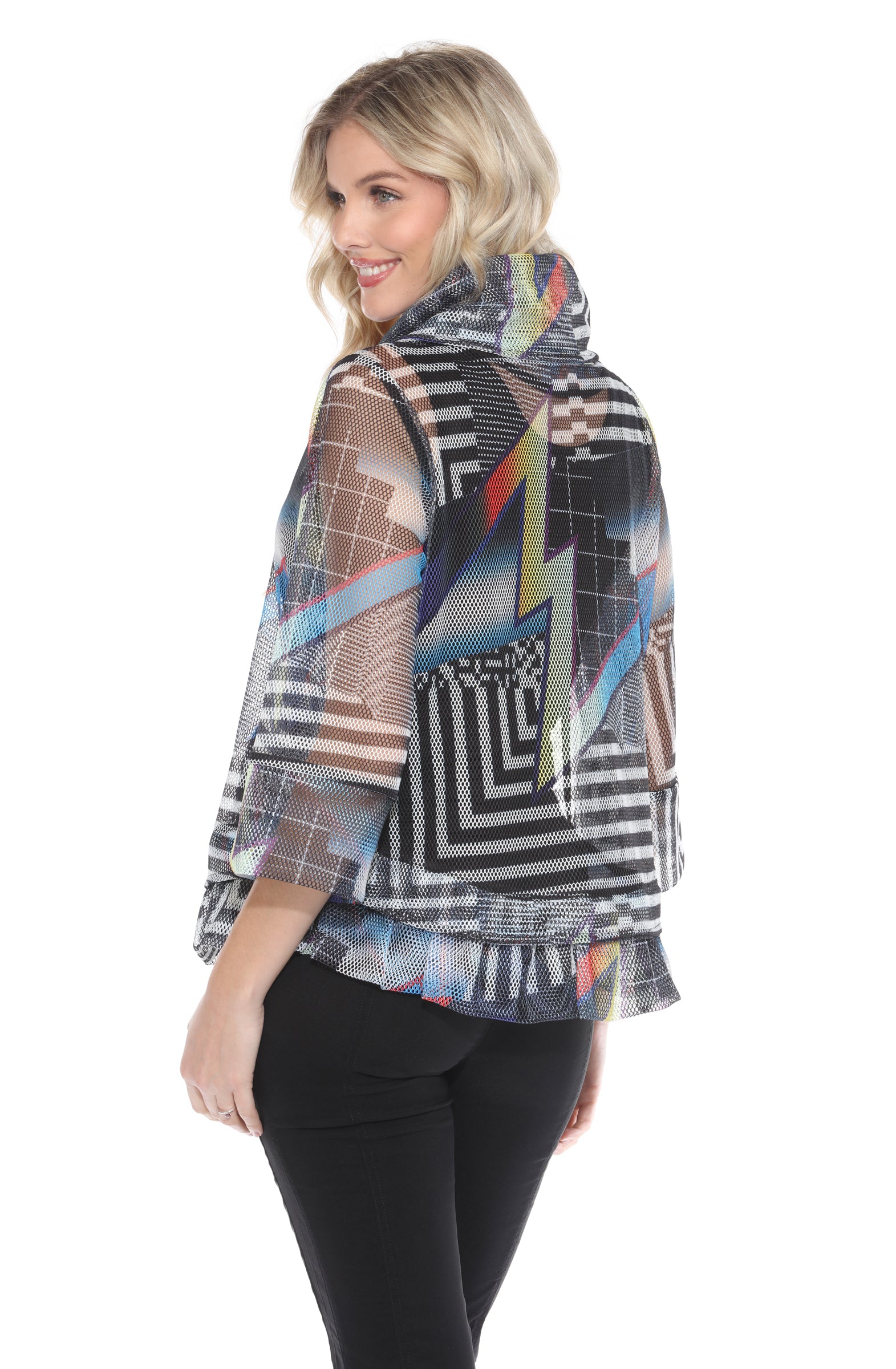 Mesh Zip Jacket - Retro Strike - CARINE