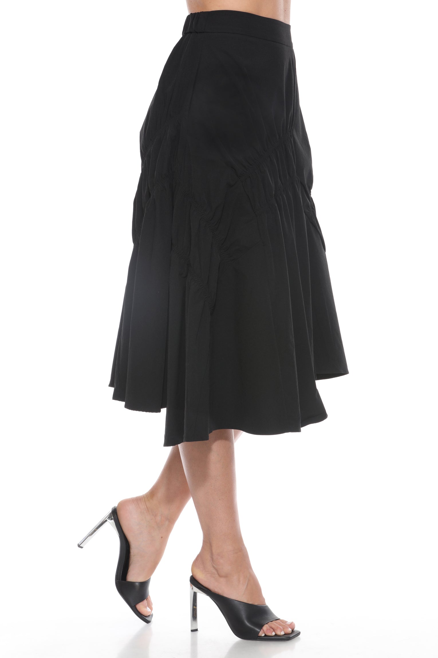 Asymmetric Flounce Skirt - CARINE