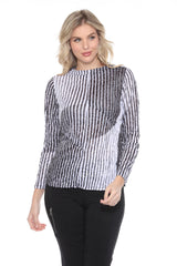 Samantha Top - Noir Symmetry - CARINE