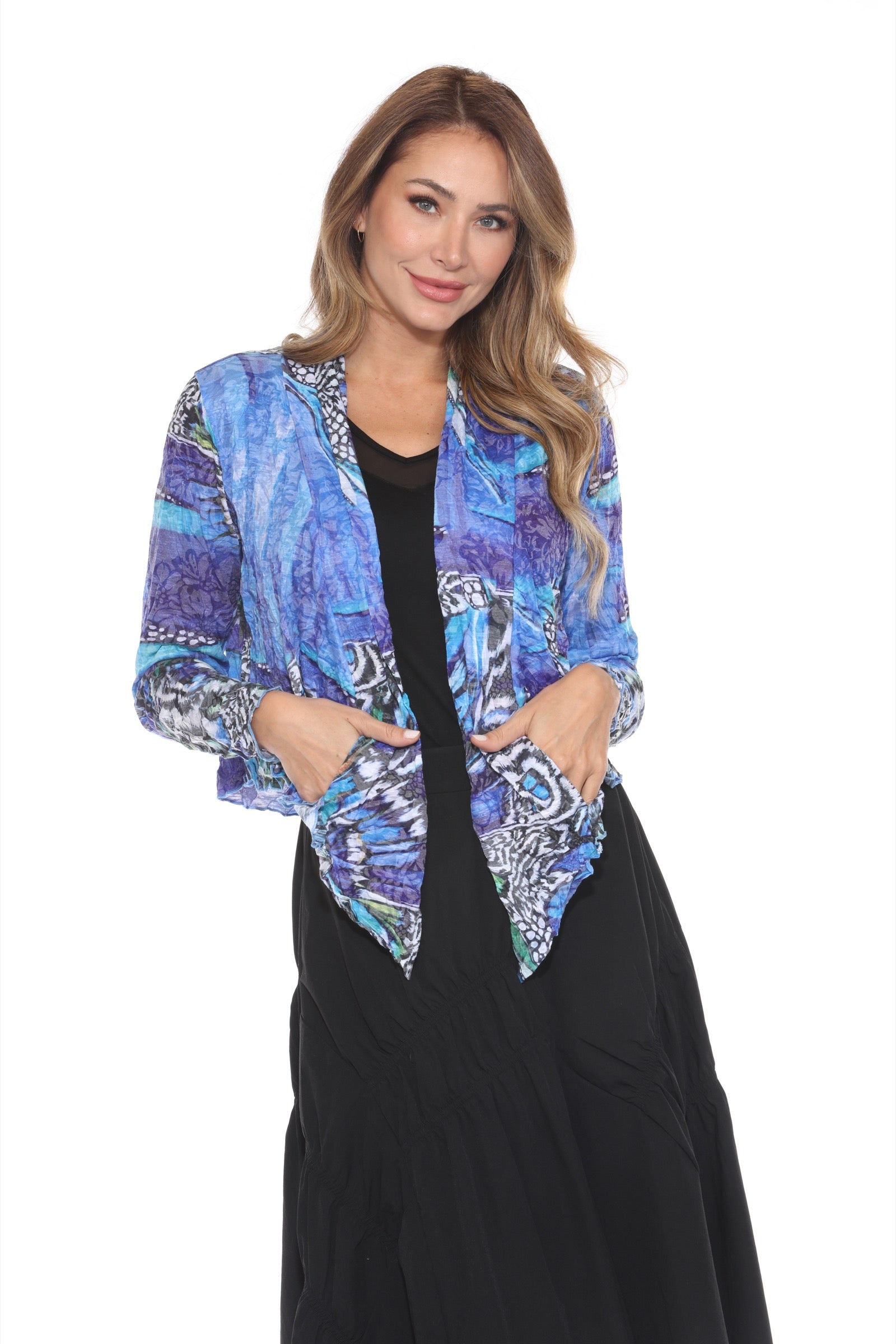 Sapphire Flutter Dress Set - CARINE