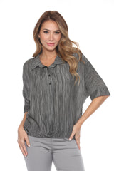 Dolman Sleeve Tuck Blouse - CARINE