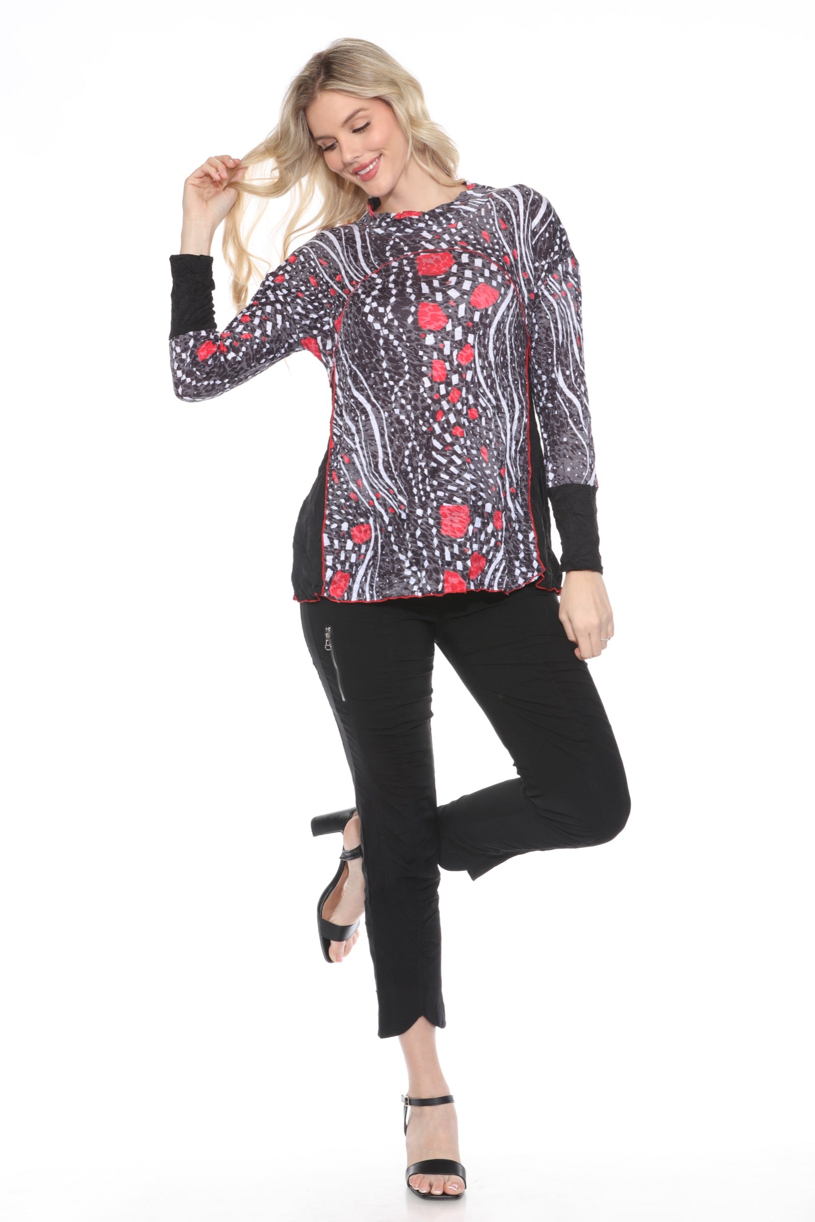 Macy Top - Red Chips - CARINE