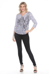 V-Neck Top - Fission Burst - CARINE