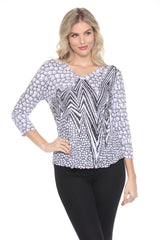 V-Neck Top - Fission Burst - CARINE
