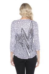 V-Neck Top - Fission Burst - CARINE