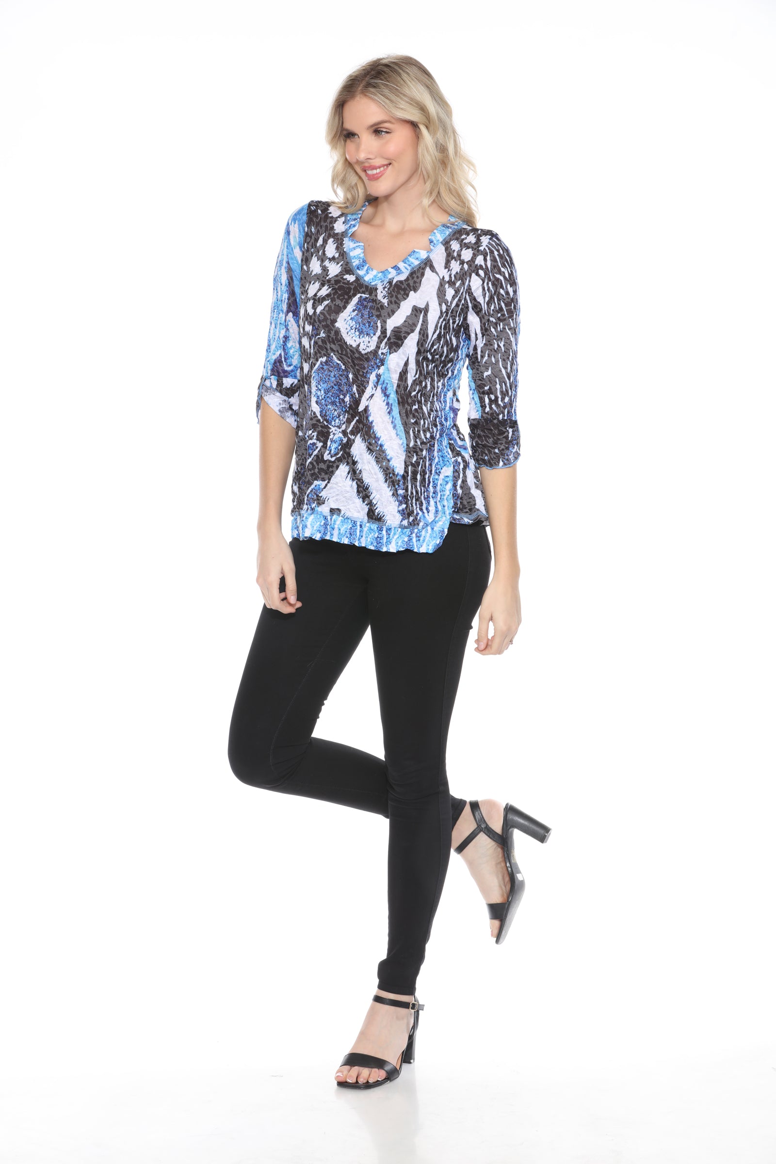 Julia Top - Blue Eclipse - CARINE