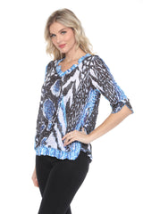 Julia Top - Blue Eclipse - CARINE