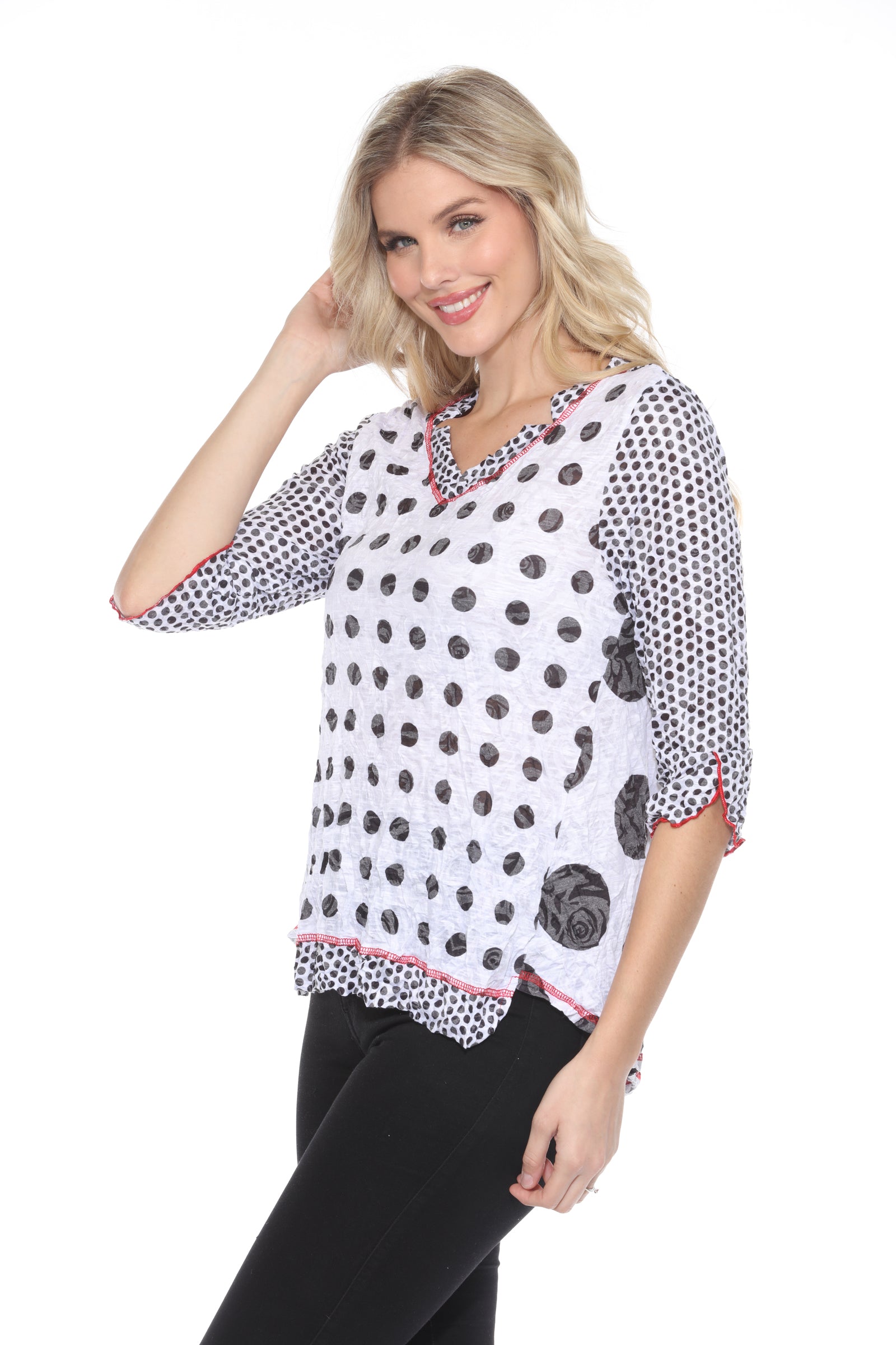 Julia Top - Black Dots - CARINE