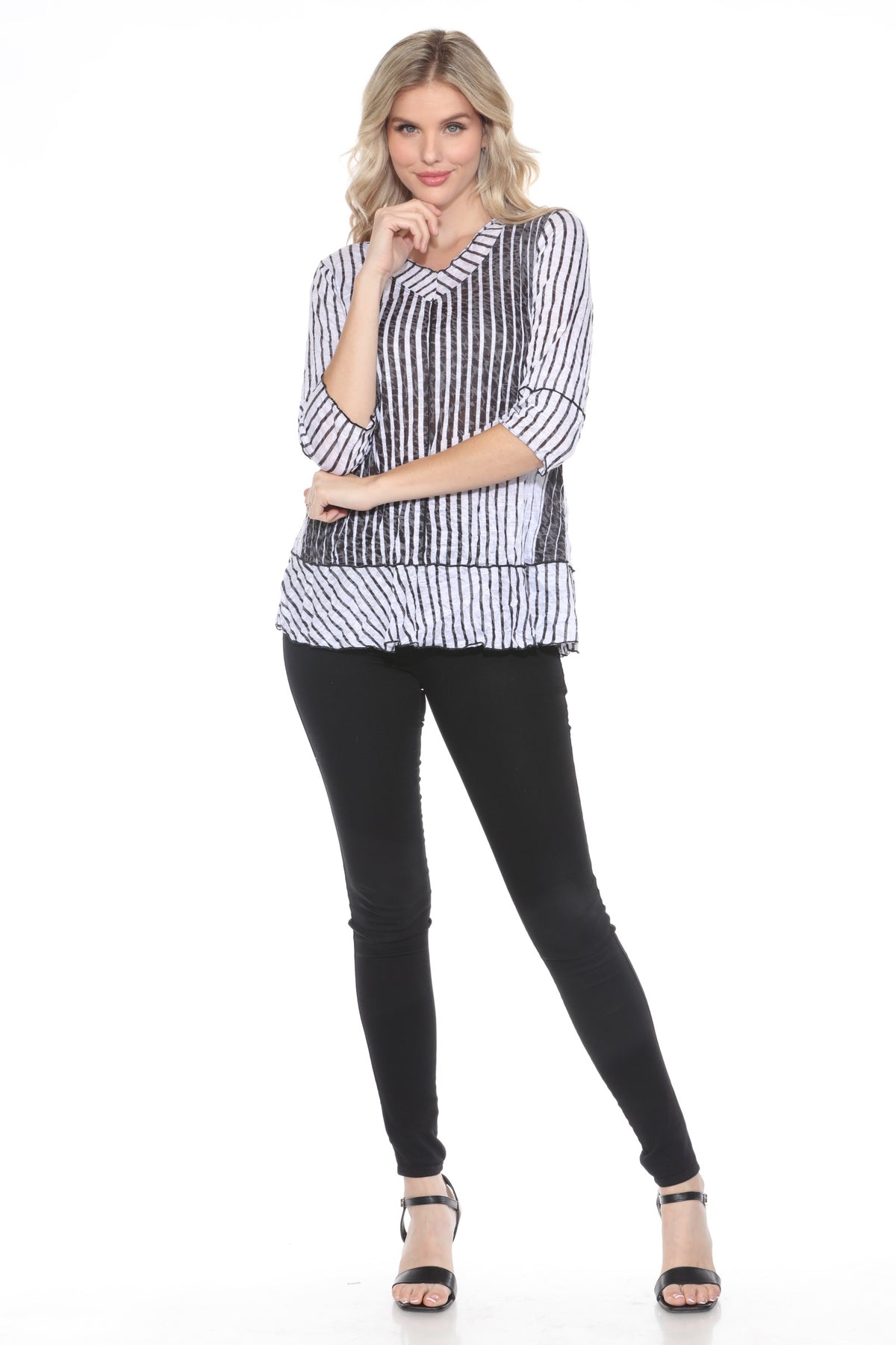 Madeline Top - Noir Symmetry - CARINE