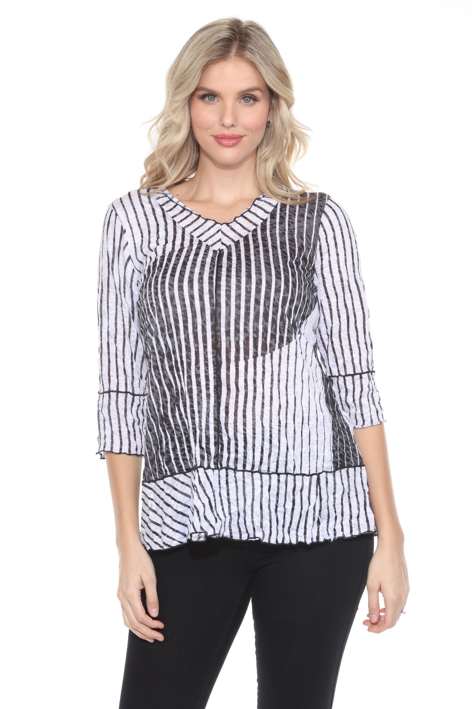 Madeline Top - Noir Symmetry - CARINE