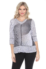 Madeline Top - Noir Symmetry - CARINE