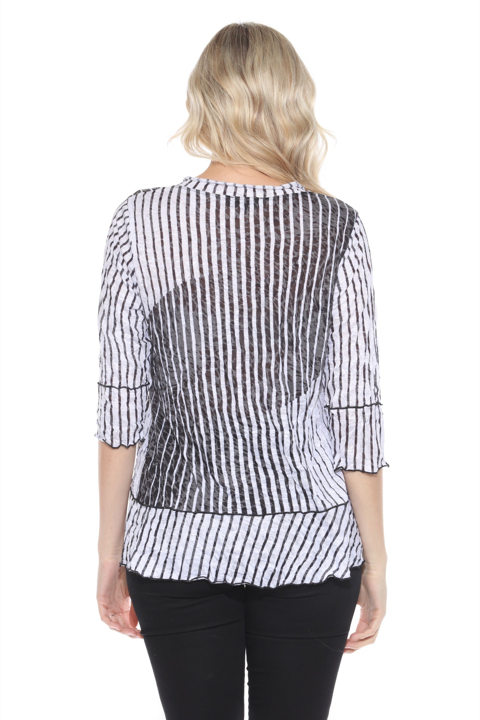 Madeline Top - Noir Symmetry - CARINE