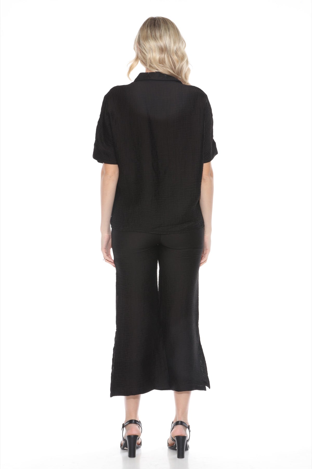 Button Tab & Rivets Matching Set - Black - CARINE