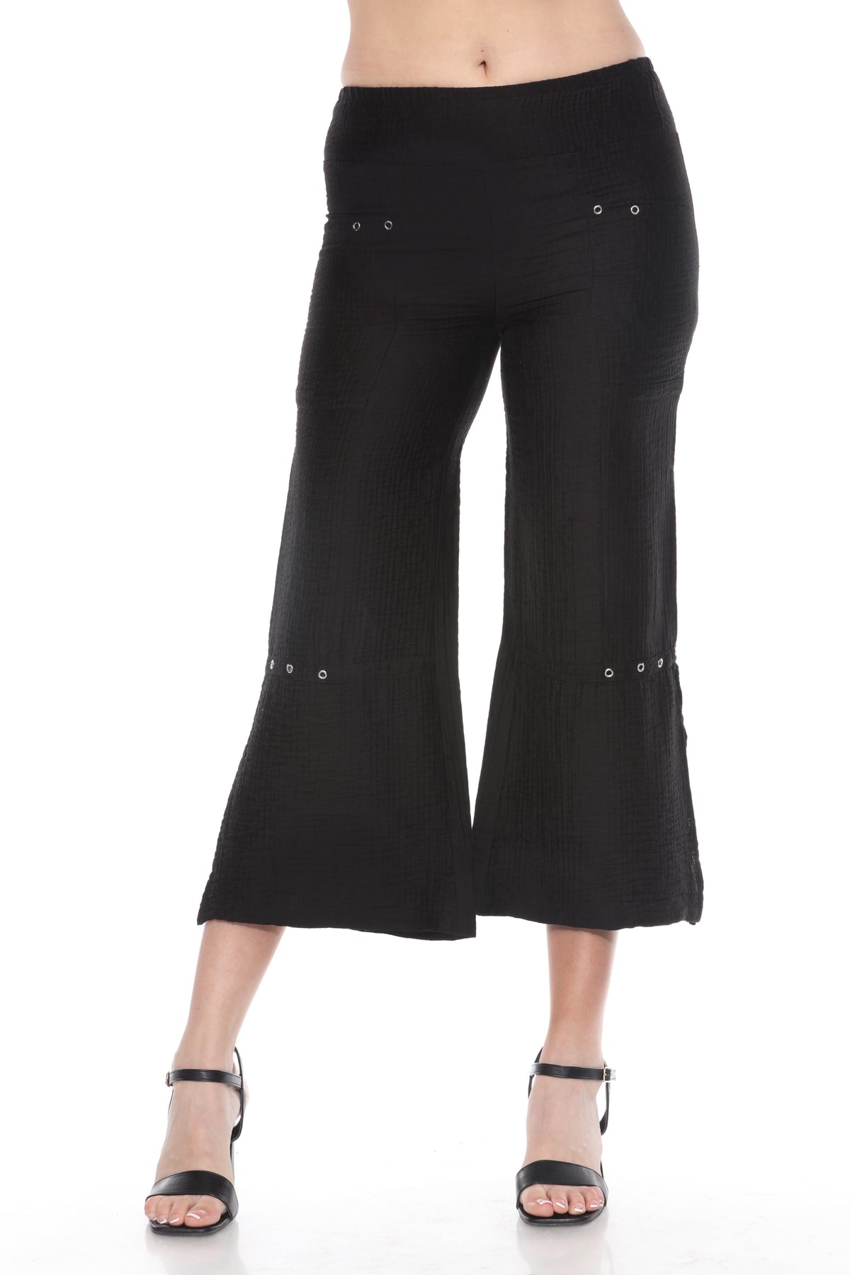 Button Tab & Rivets Matching Set - Black - CARINE