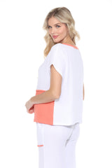 Cotton Patchwork Boxy Tee - CARINE
