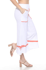 Cotton Patchwork Dolman Top Matching Set - Orange - CARINE