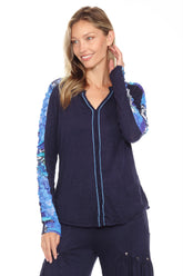 Penelope Top - Sapphire Flutter - CARINE