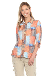 Sabrina Shirt - Sunset Weave - CARINE