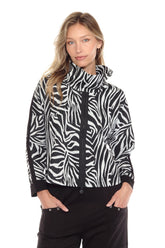 Zip-Down Swing Pullover - CARINE