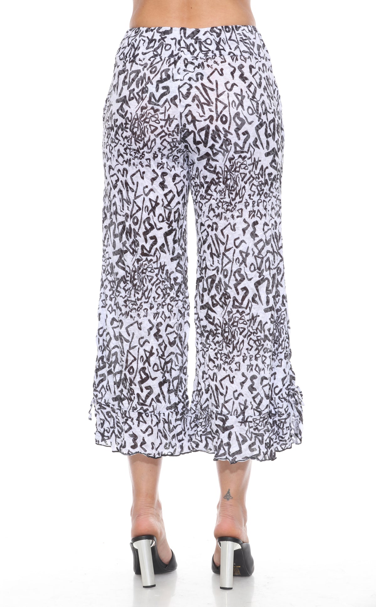 Crop Pant - Scribble Scratch - CARINE