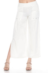 Textured Cotton Diagonal Seam Matching Set - Ivory - CARINE