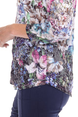 Round-Neck Top - Garden Bloom - CARINE