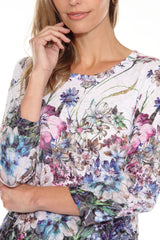 Round-Neck Top - Garden Bloom - CARINE