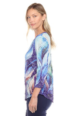 Round-Neck Top - Serene Flow - CARINE