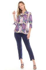 Sabrina Shirt - Orchid Mosaic - CARINE