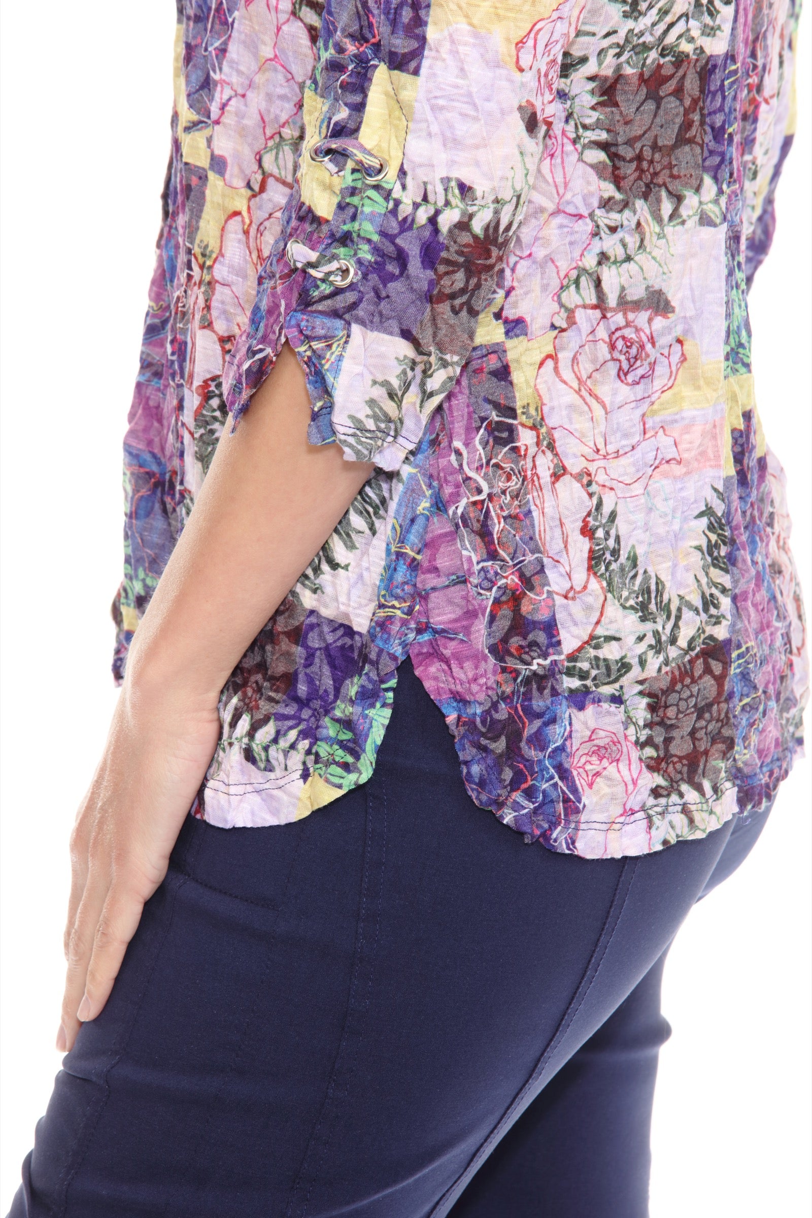 Sabrina Shirt - Orchid Mosaic - CARINE