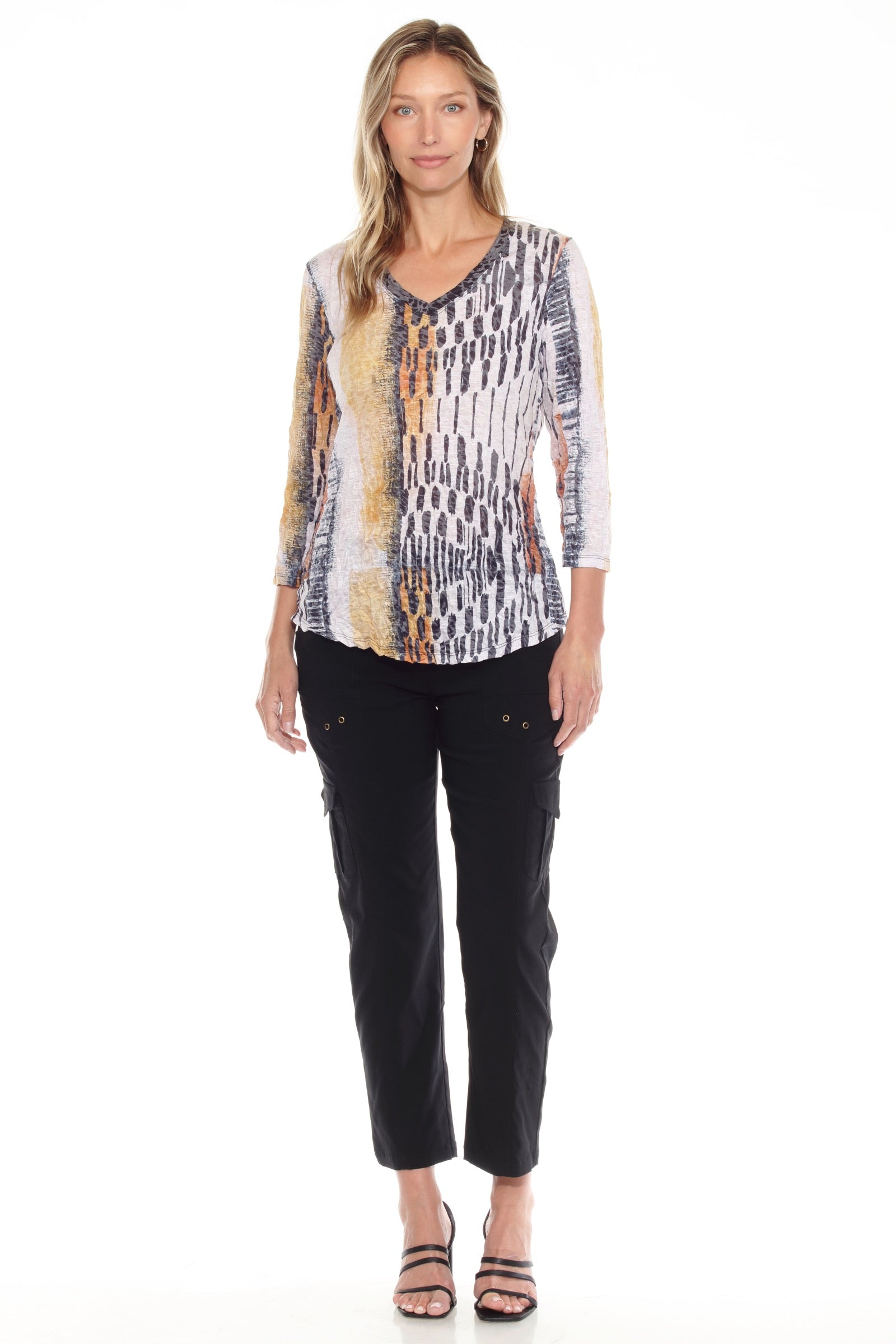 V-Neck Top - Wild Sands - CARINE