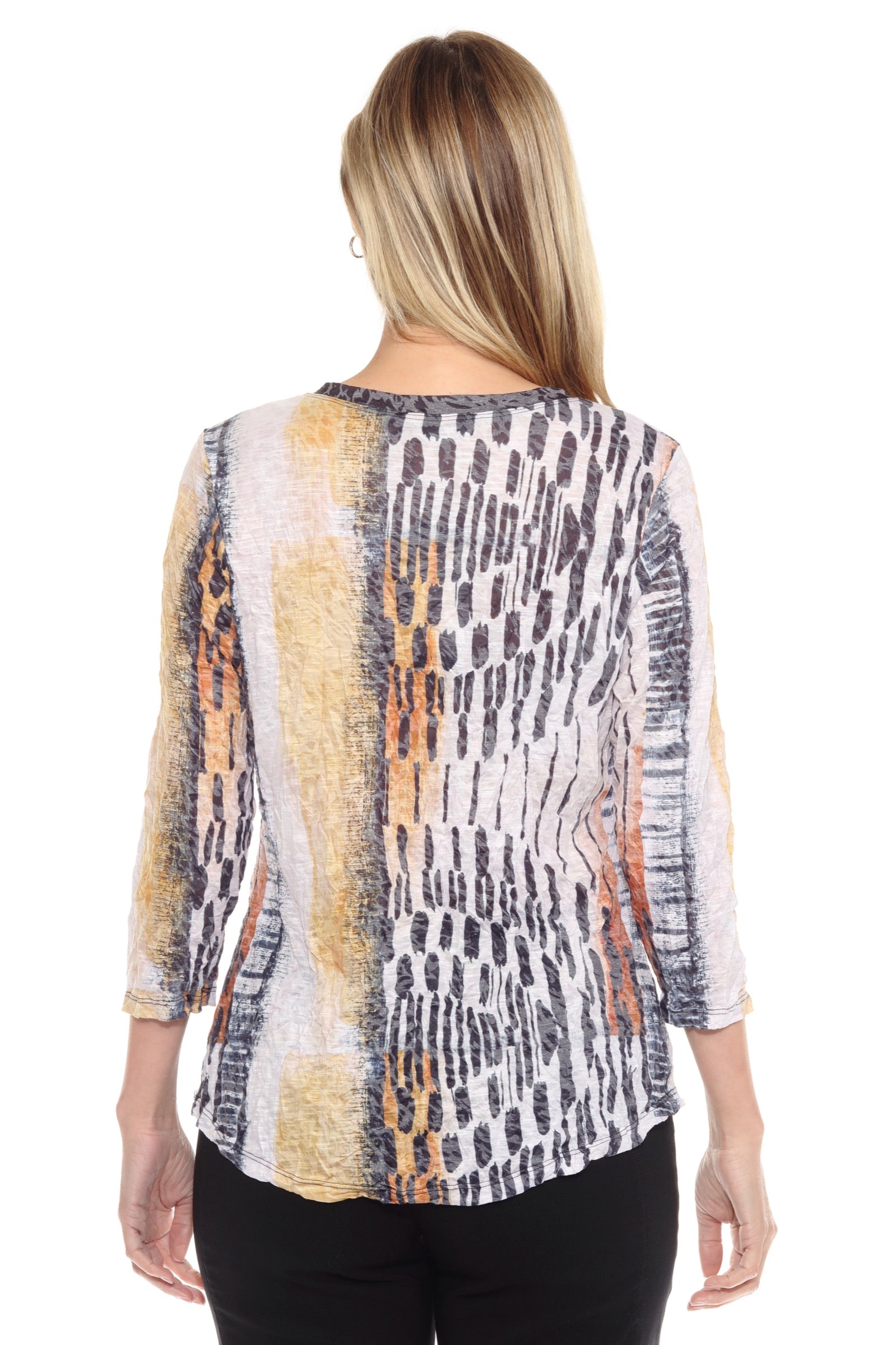 V-Neck Top - Wild Sands - CARINE