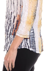 V-Neck Top - Wild Sands - CARINE