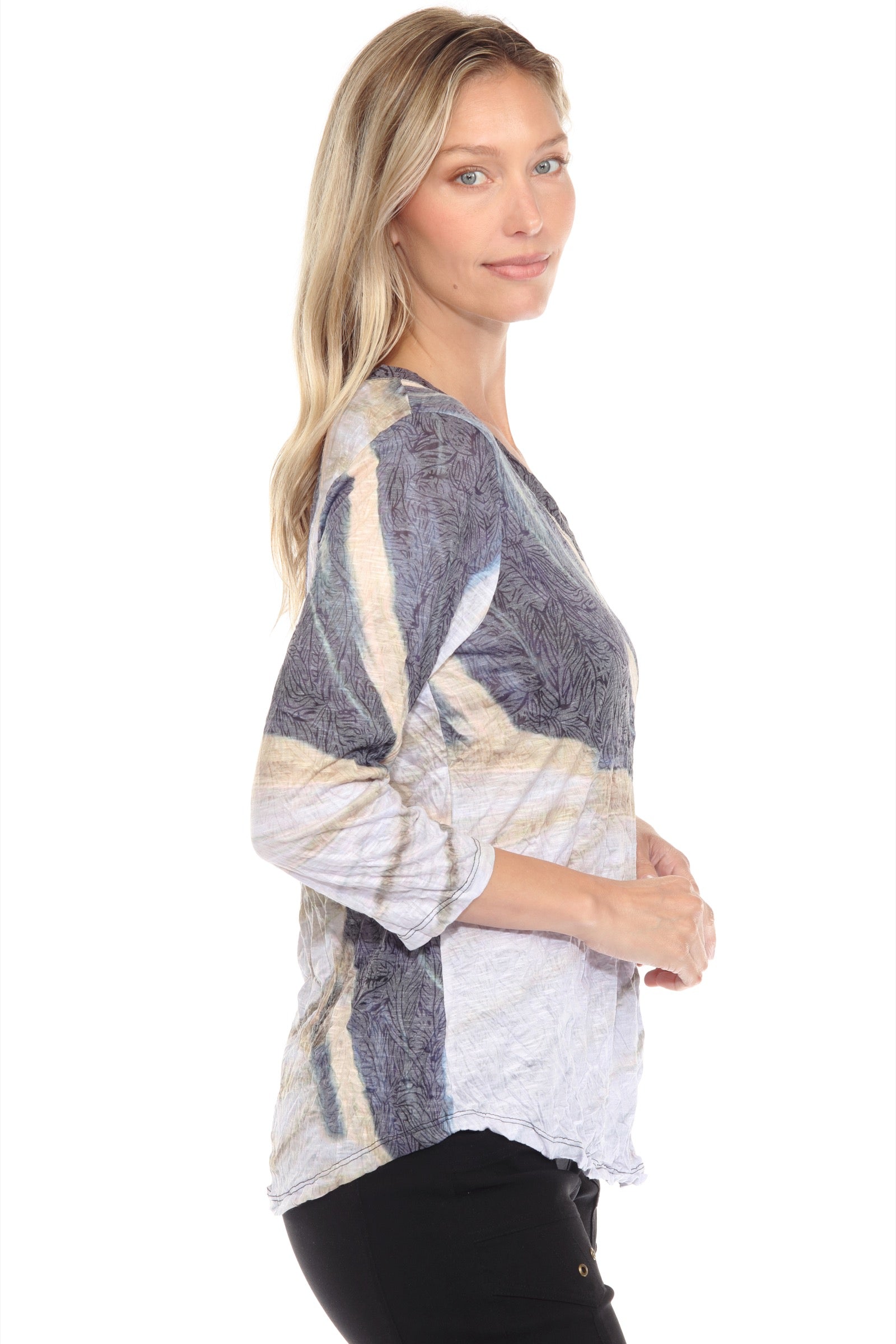 V-Neck Top - Whisper Veil - CARINE