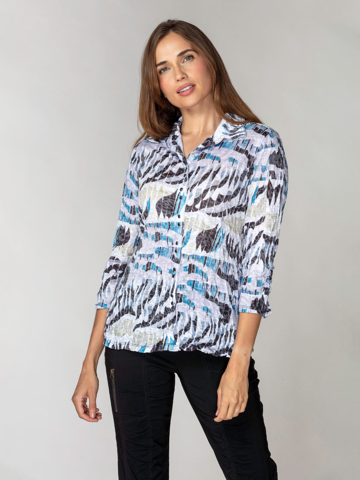 Sabrina Shirt - Wind Script