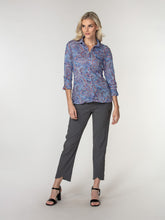 Sabrina Shirt - Indigo Paisley