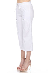 Wide Leg Drawstring Capri - CARINE