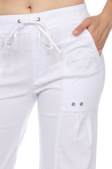 Wide Leg Drawstring Capri - CARINE