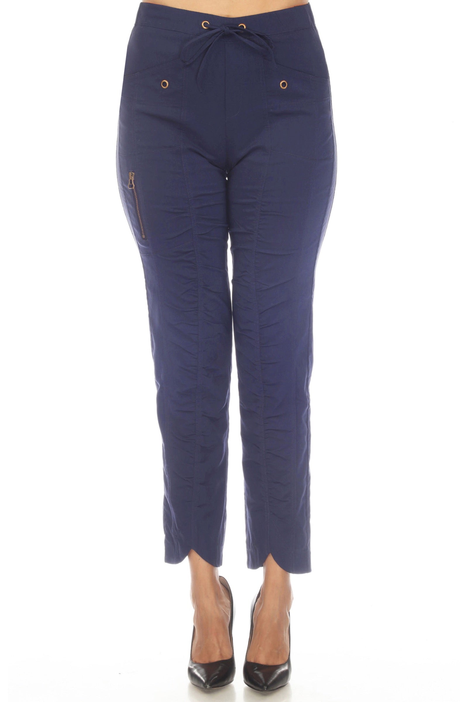 Ruched Scallop Pant - CARINE