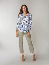 V-Neck Top - Drift Stripes
