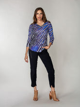 V-Neck Top - Sapphire Burst