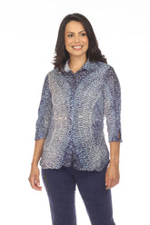 Sabrina Shirt - Indigo Link - CARINE