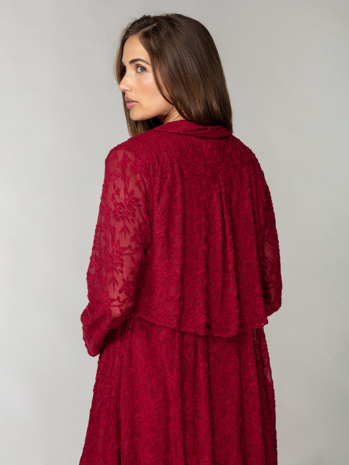 Textured Lace Duster
