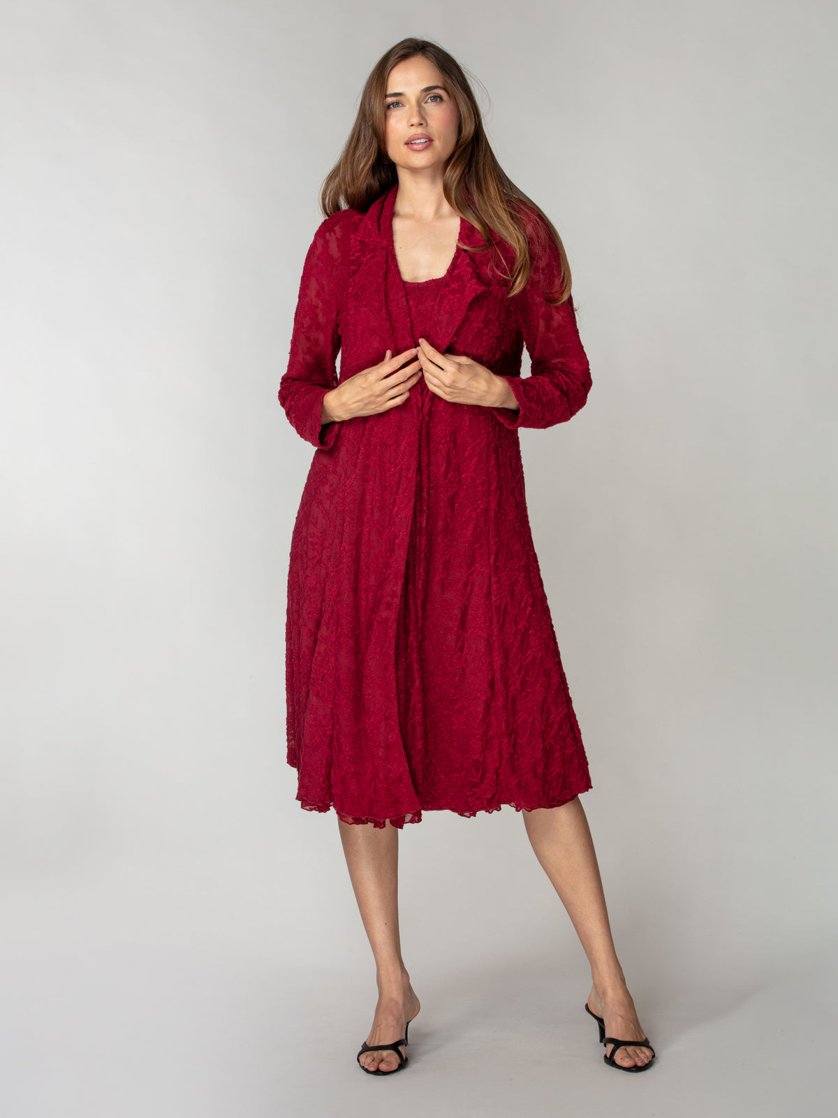 Textured Lace Duster