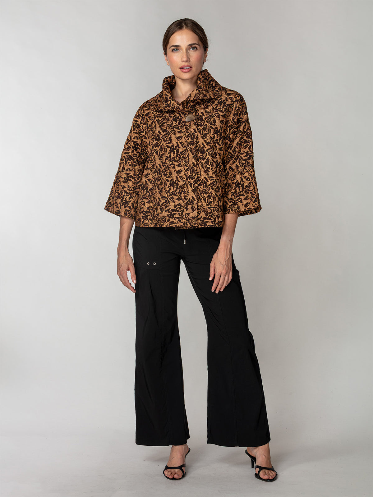 Lustre Textured Swing Jacket