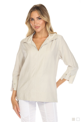 Horizon Split-Neck Top - CARINE