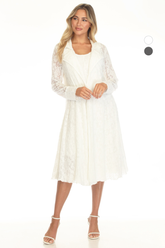 Textured Lace Duster Jacket - CARINE