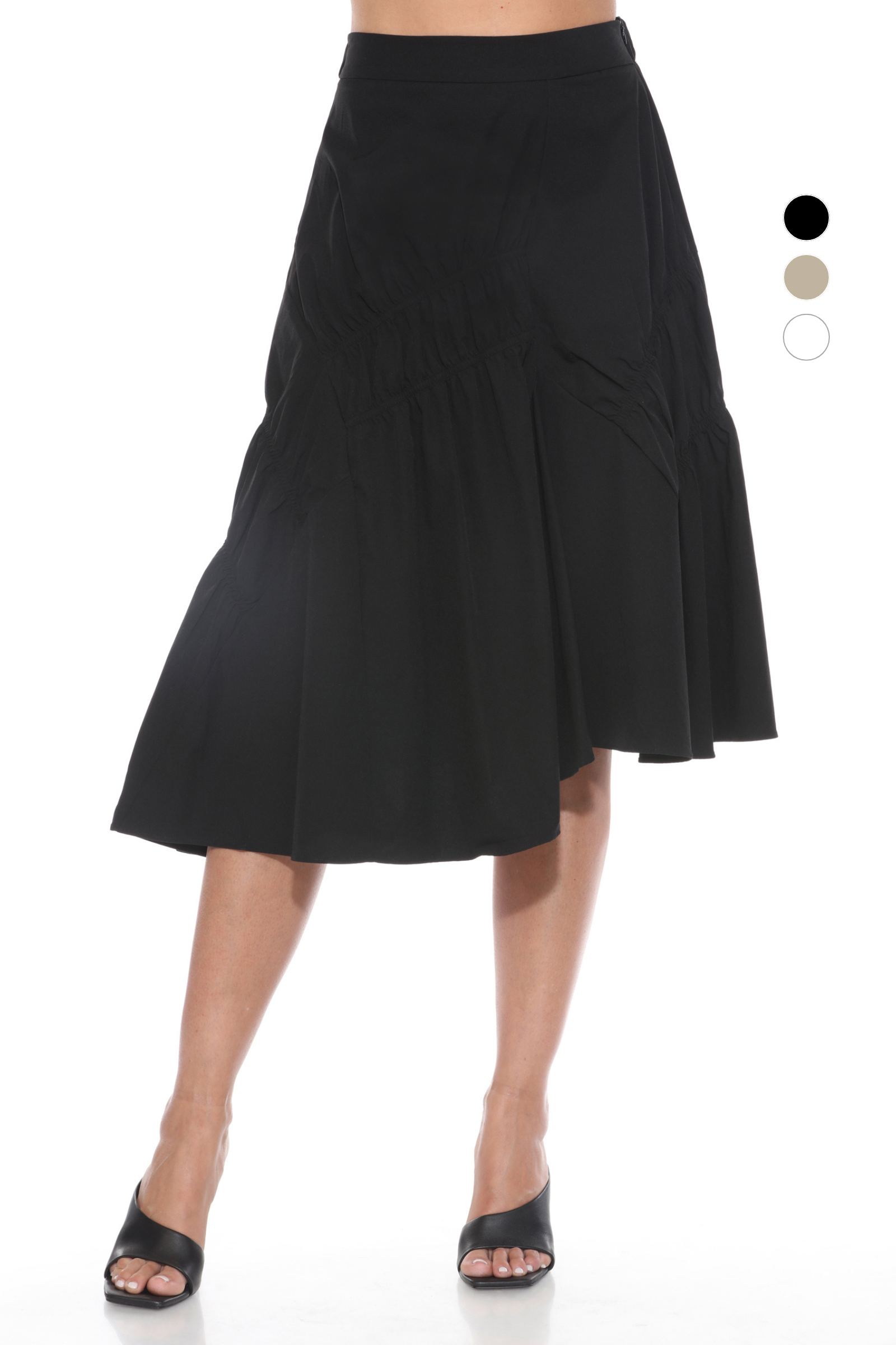 Asymmetric Flounce Skirt - CARINE